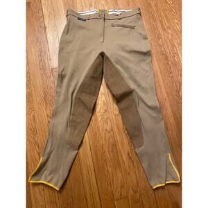 Euroriding Riding Pants Horseback Breeches Size EU 44/US 14 Tan Great Condition